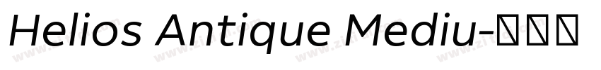 Helios Antique Mediu字体转换